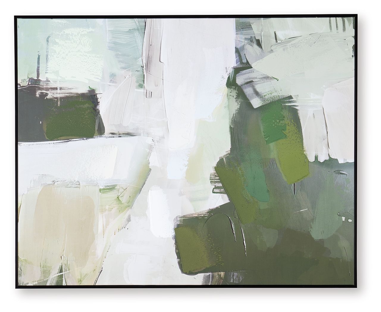 Vinick - Green / Gray / White - Wall Art