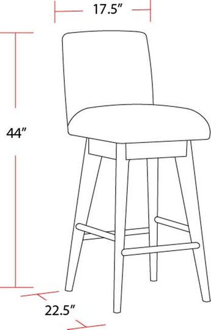 Escape - 78" Dining Bar With 2 Upholstered Swivel Barstools - Glazed Natural Oak