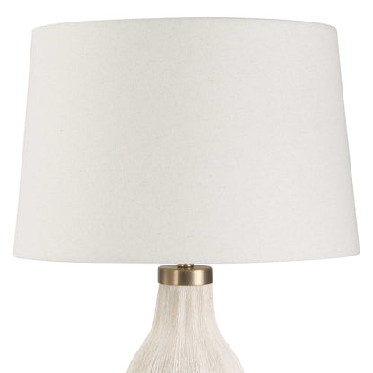 Maddox - Textured Table Lamp - Off White