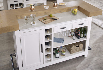 Americana Modern Dining - Bar With Quartz Insert - Cotton