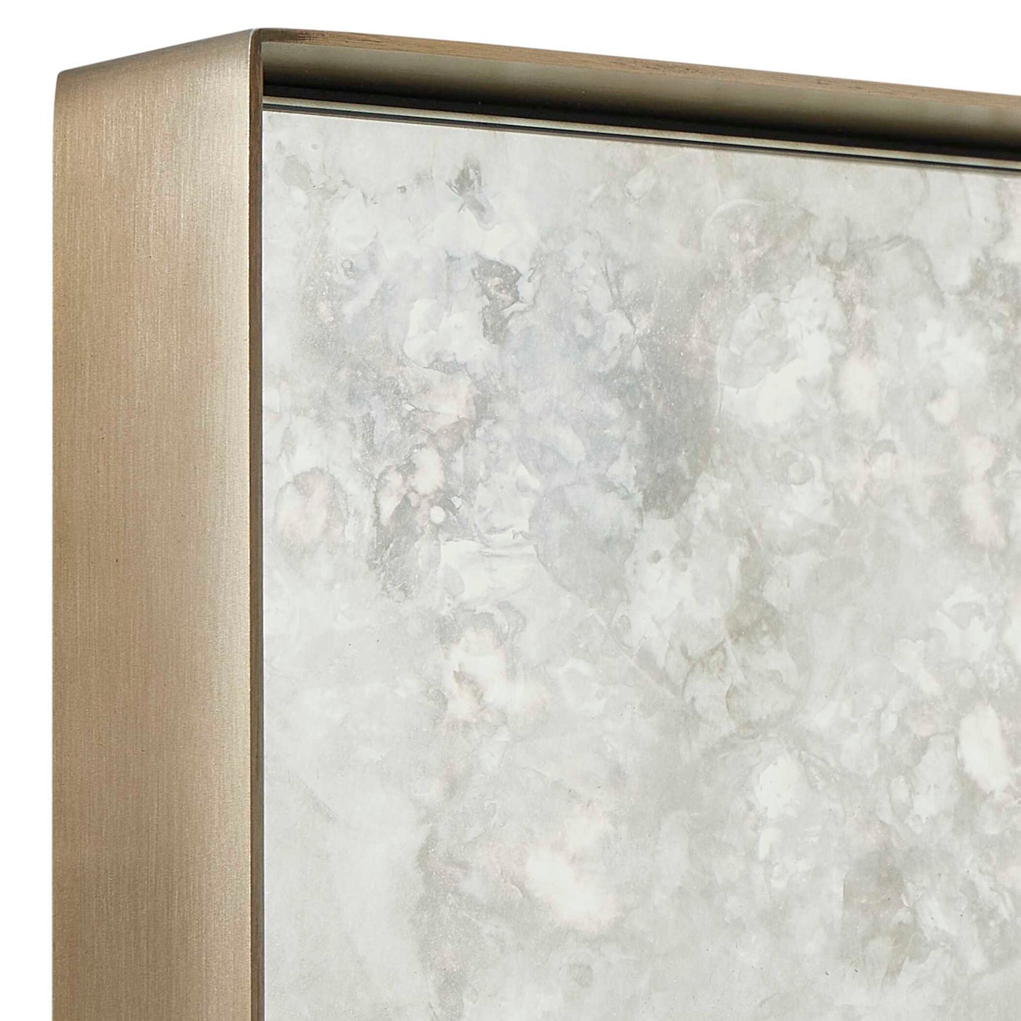 Fredric - Square Antique Mirror - Brass