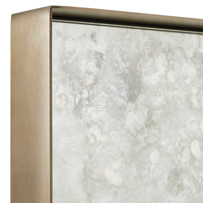 Fredric - Square Antique Mirror - Brass