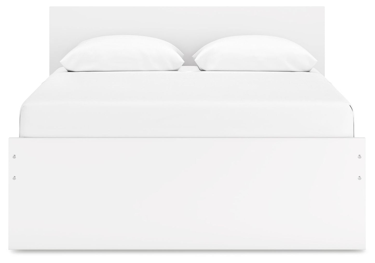 Onita - White - Queen Panel Platform Bed