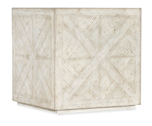 Commerce And Market - Block Buster End Table - White