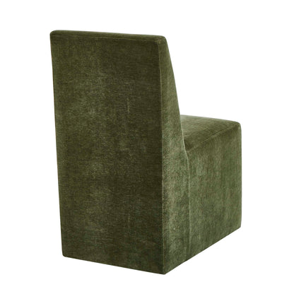 Moro - Armless Dining Chair - Moss