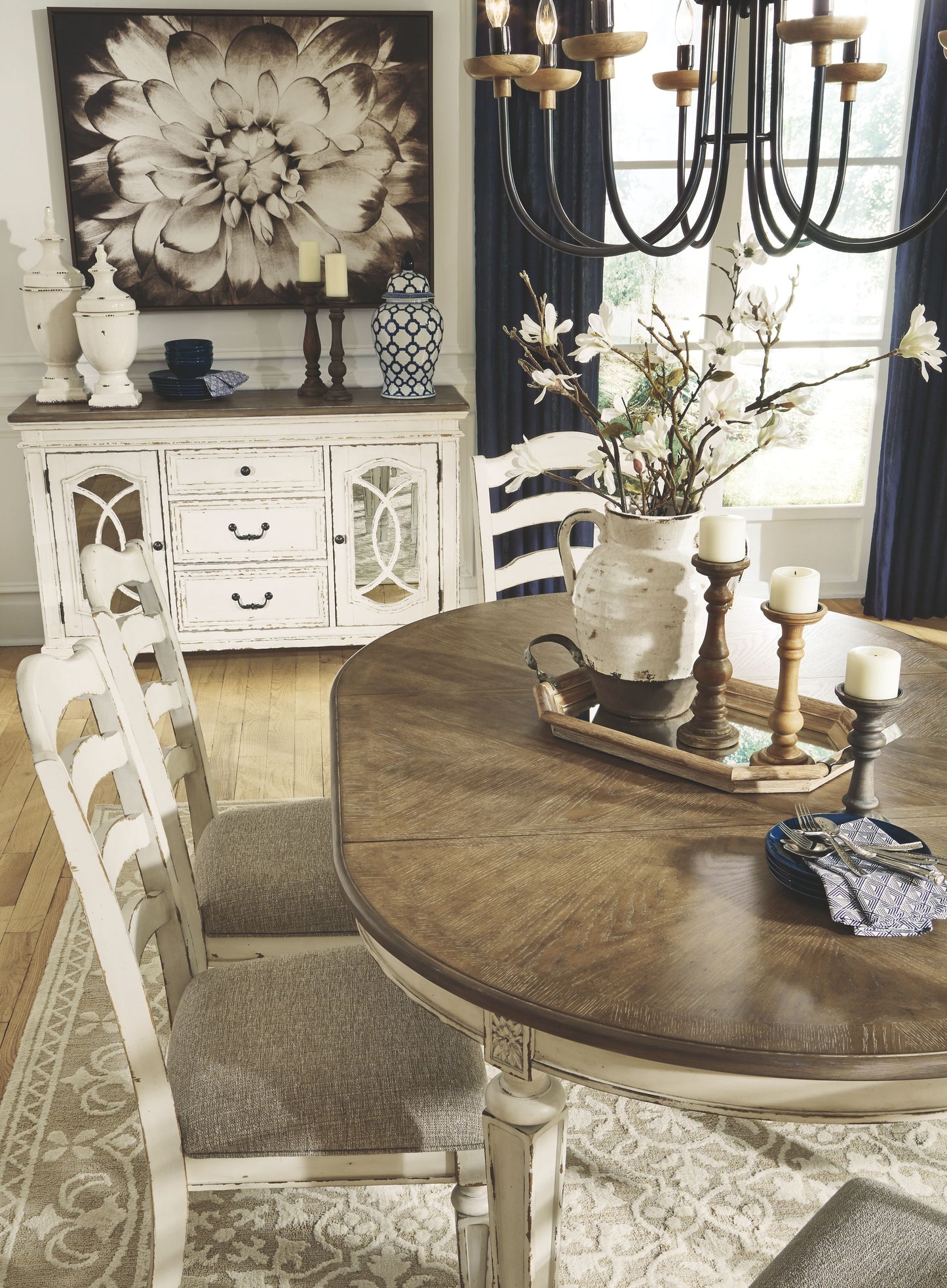 Realyn - Oval Dining Table Set