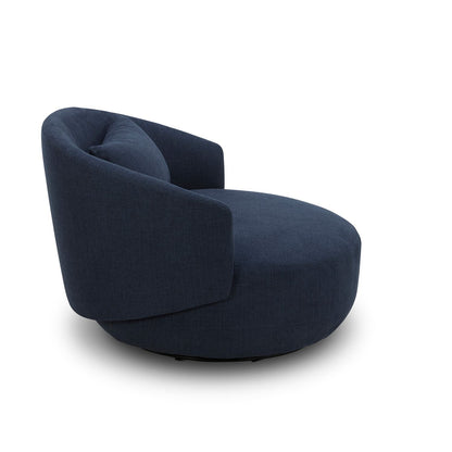 Haley - Upholstered Swivel Cuddler Chair