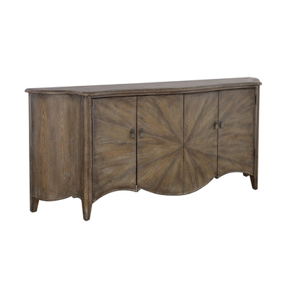 Fowler - Four Door Credenza - Aged Mixed Browns