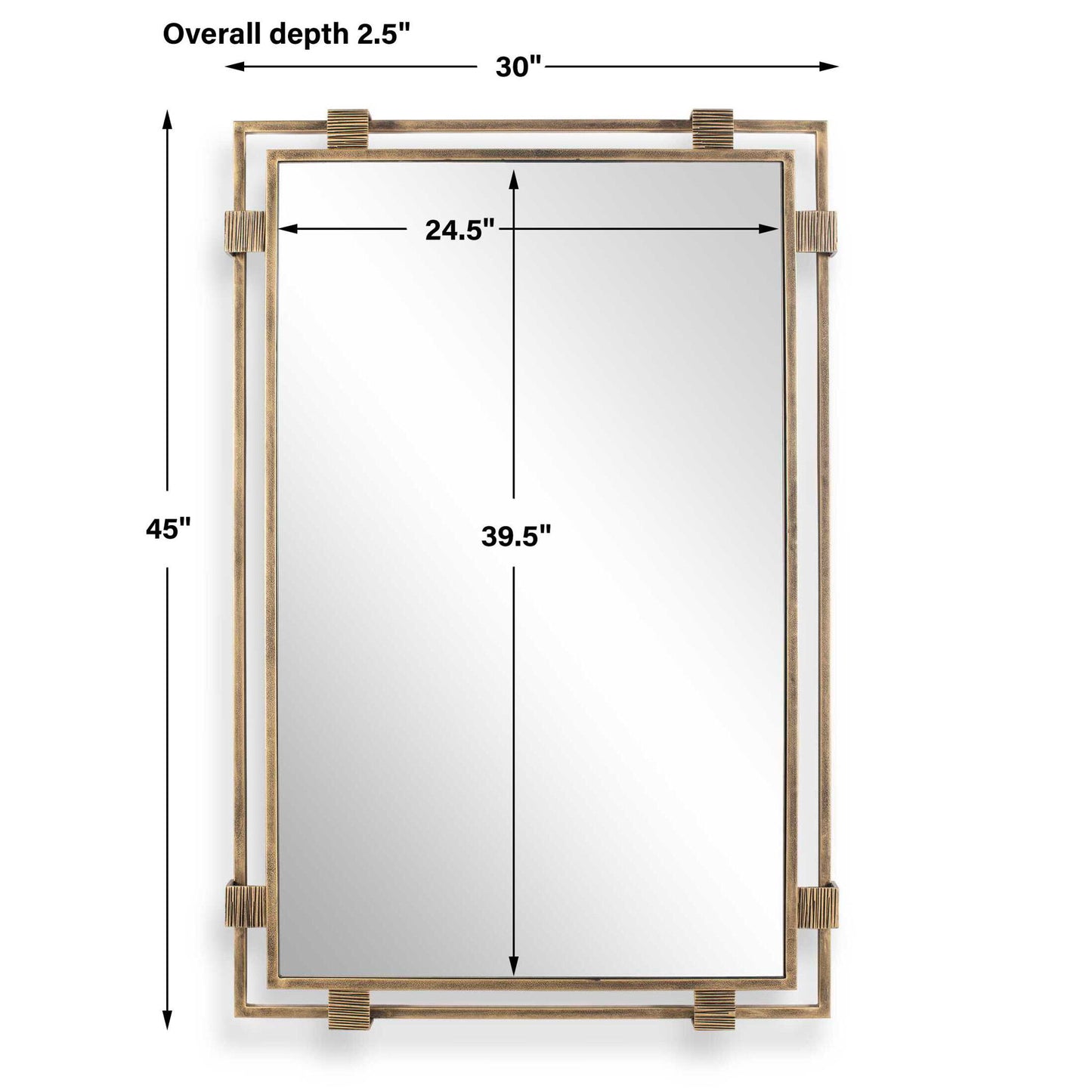 Elsher - Mirror - Vintage Gold