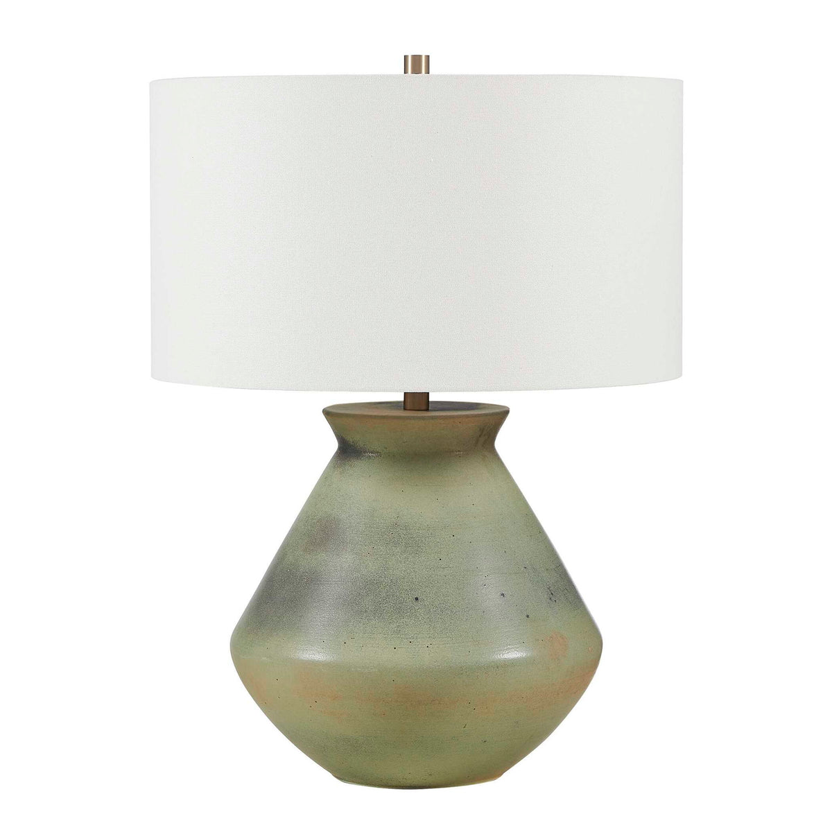 Natrone - Table Lamp - Brown,Gray,Green
