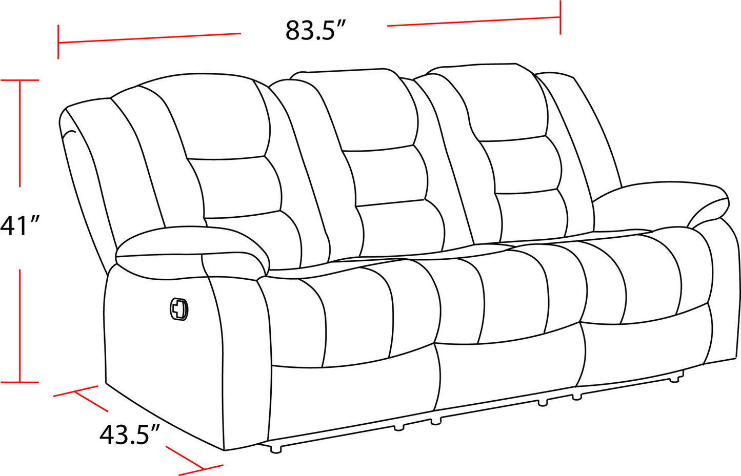 Bolton - Glider Reclining Sofa Set