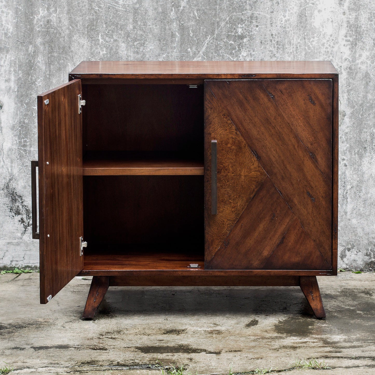 Liri - Mid-Century Accent Cabinet - Dark Brown