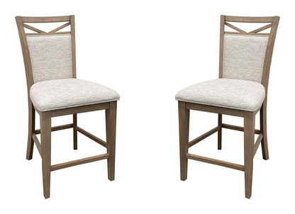 Americana Modern Dining - Upholstered Counter Chair (Set of 2) - Cotton