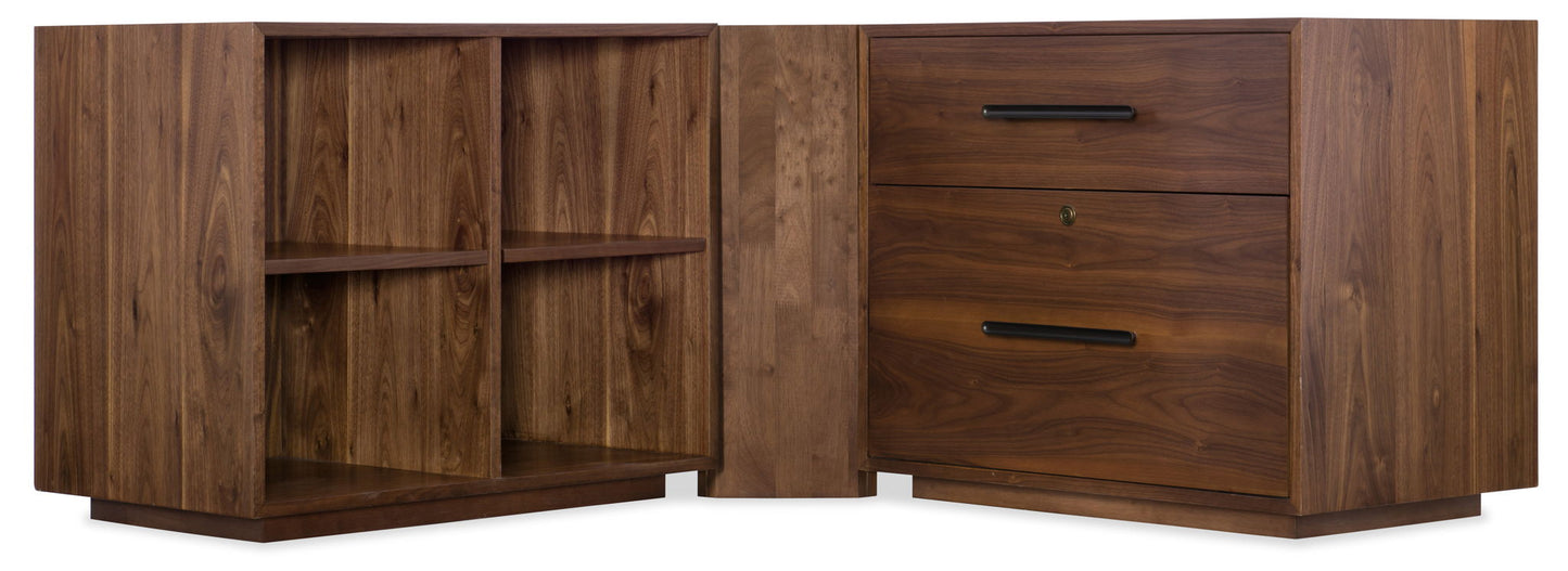 Home Office - Bunching Short Bookcase - Dark Brown