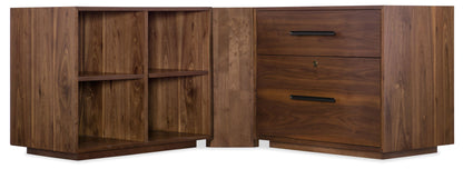 Home Office - Bunching Short Bookcase - Dark Brown