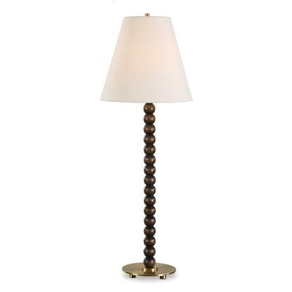 Gallus - Wood Spheres Table Lamp - Brown / Woodtone