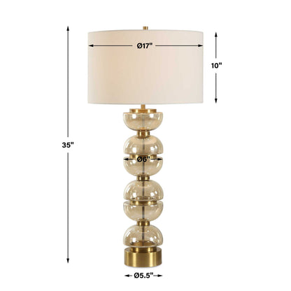 Assemble - Half-Sphere Table Lamp - Brass / Brown / Gold