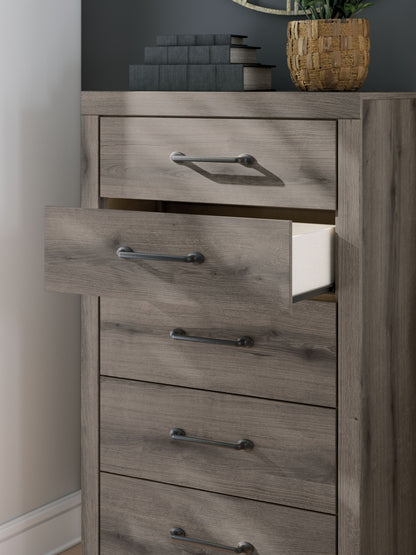 Graystorm - Brown Gray - Five Drawer Chest