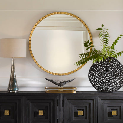 Dandridge - Round Mirror - Gold