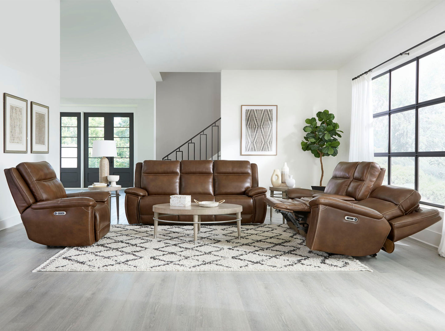 Jameson - Power Reclining Zero Gravity Sofa - Hickory