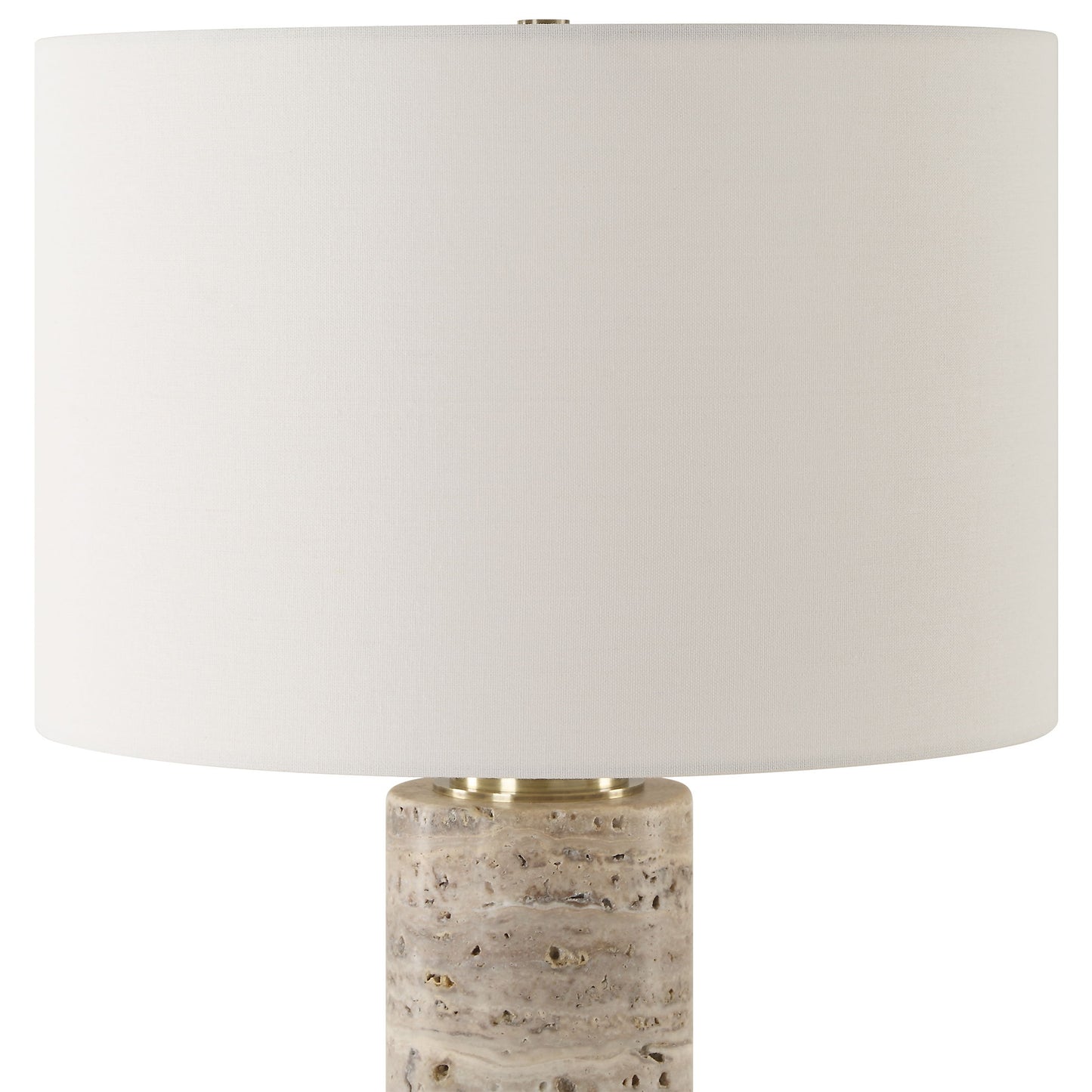 Cortado - Travertine Table Lamp