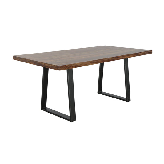 Brownstone Springs - Dining Table - Nut Brown / Gunmetal