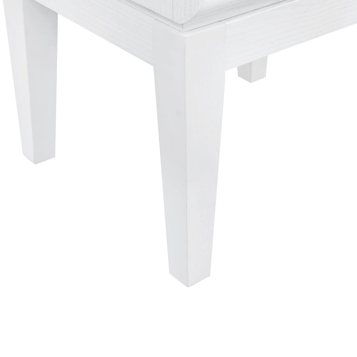 Reflections - Vanity Desk - Pearl White & Rhinestone