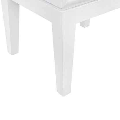 Reflections - Vanity Desk - Pearl White & Rhinestone