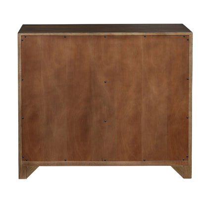 Bowtie - 3 Drawer Mid-Century Chest - Dark Brown