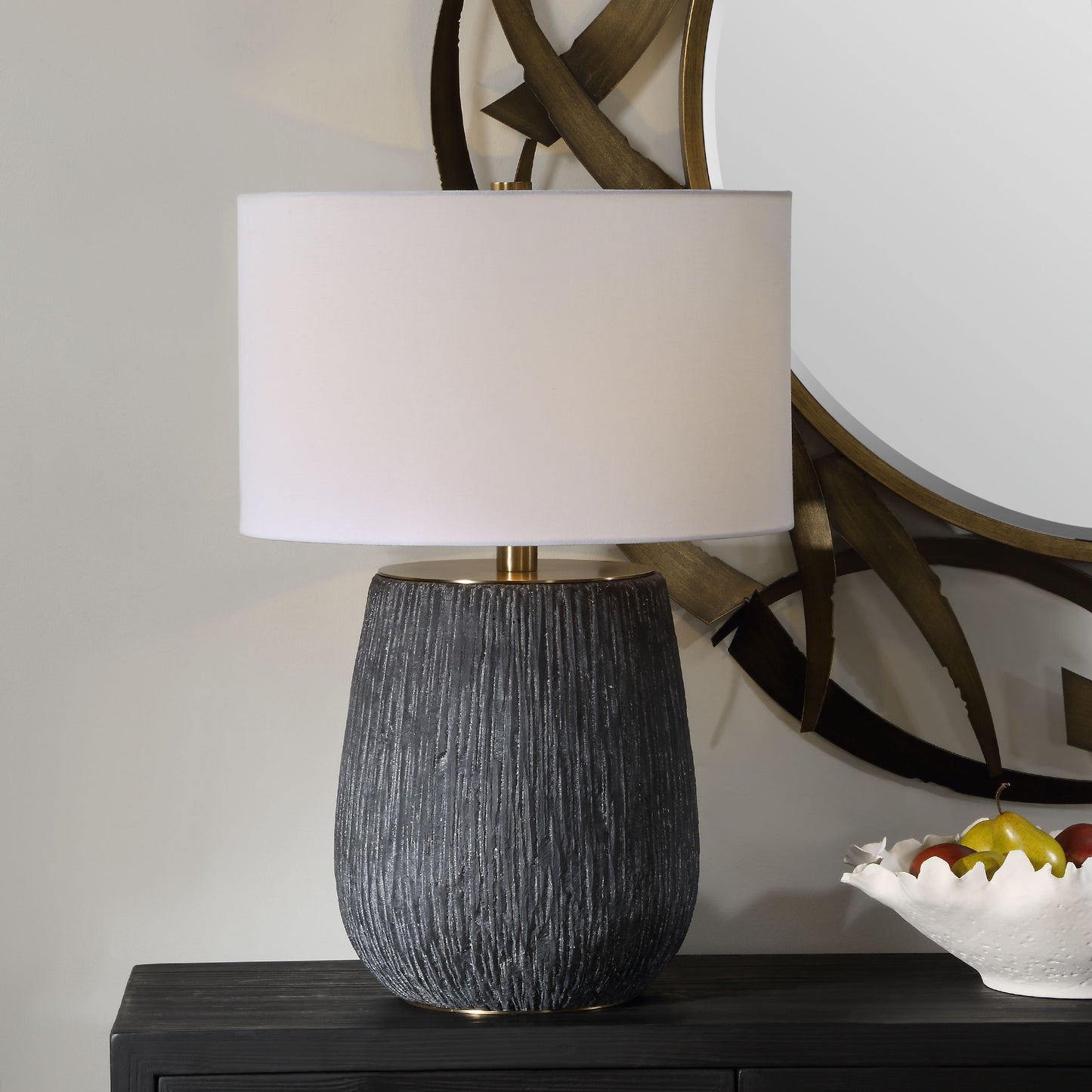 Americana - Aged Black Table Lamp