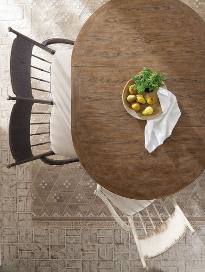 Americana - Round Pedestal Dining Table With One 22" Leaf