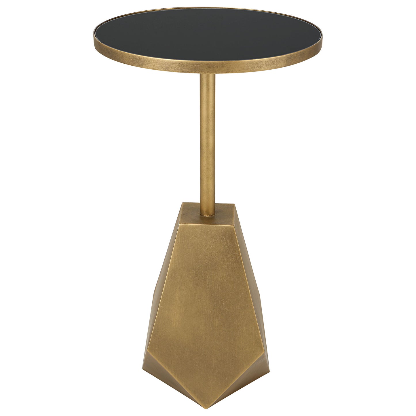 Comet - Geometric Accent Table - Bronze