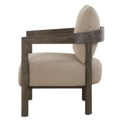 Sienna - Sand Fabric Accent Chair