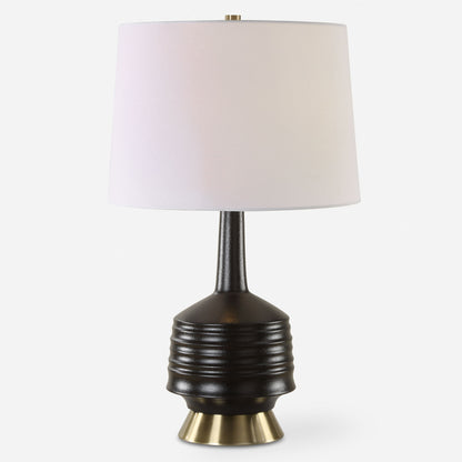 Foster - Black Glaze Table Lamp