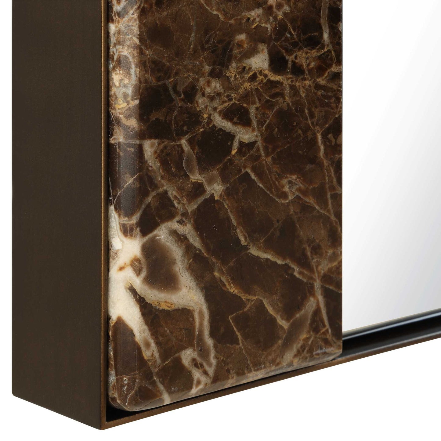 Hanover - Marble Mirror - Bronze / Brown / Gold