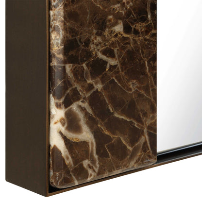 Hanover - Marble Mirror - Bronze / Brown / Gold