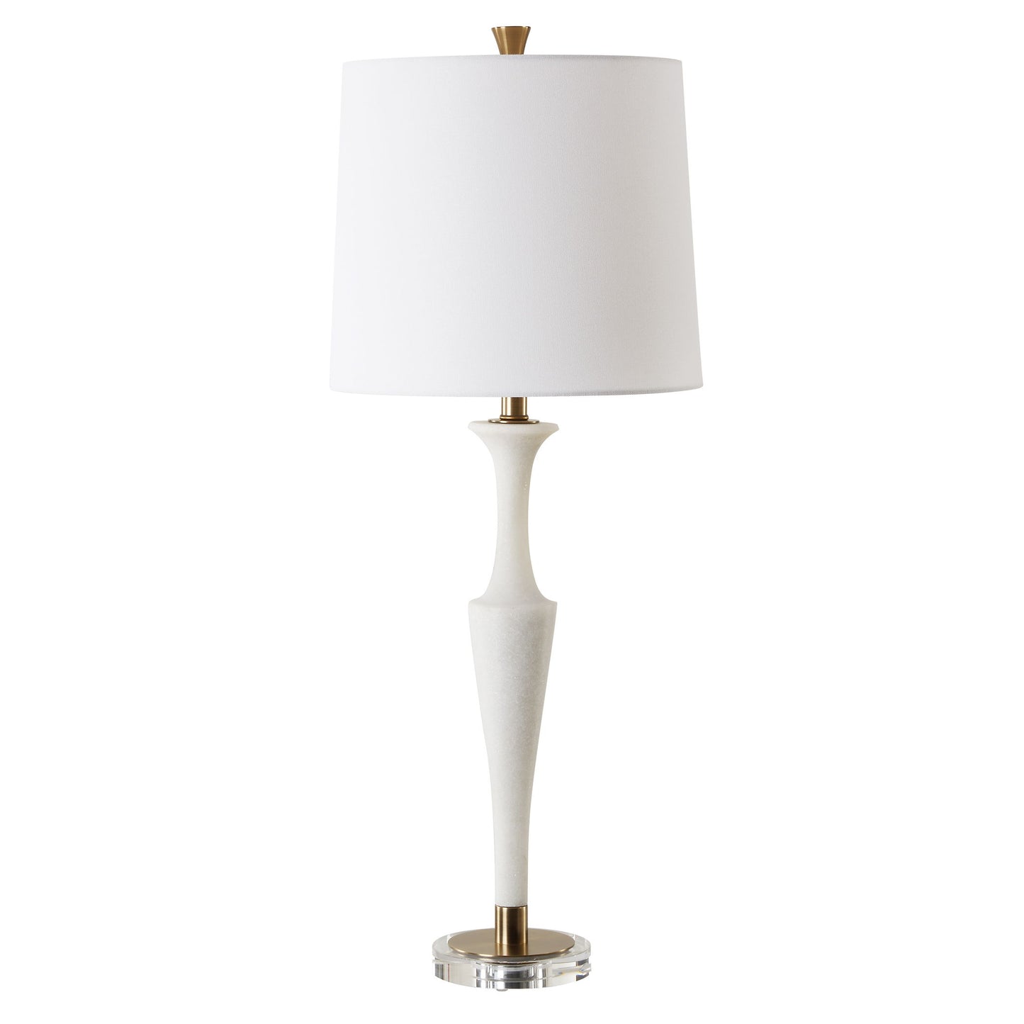 Colette - White Stone Table Lamp