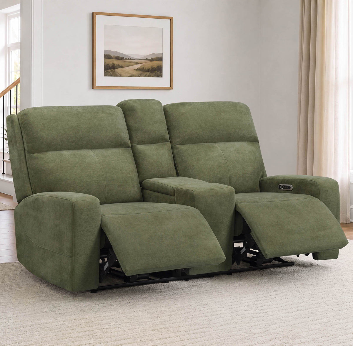 Traxton - Power Zero Gravity Tilt Console Loveseat