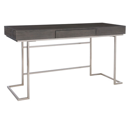 Claude - Modern Oak Desk - Dark Gray