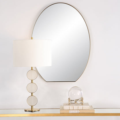 Cabell - Oval Mirror - Brass