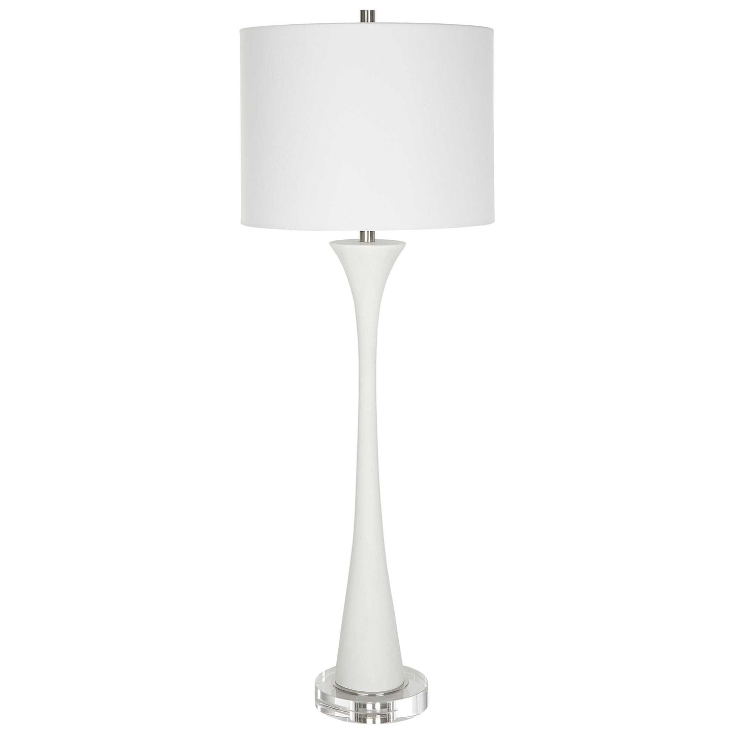 Fountain - Marble Buffet Lamp - White