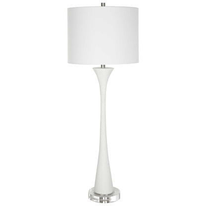 Fountain - Marble Buffet Lamp - White