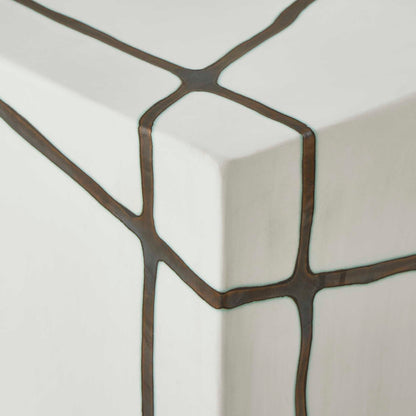 Rocklyn - Garden Stool - Bronze / White