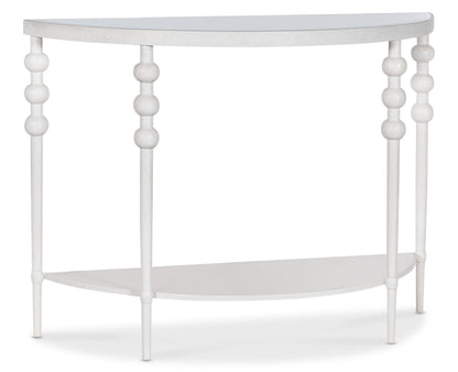 Melange - On The Bright Side Demilune Console - White