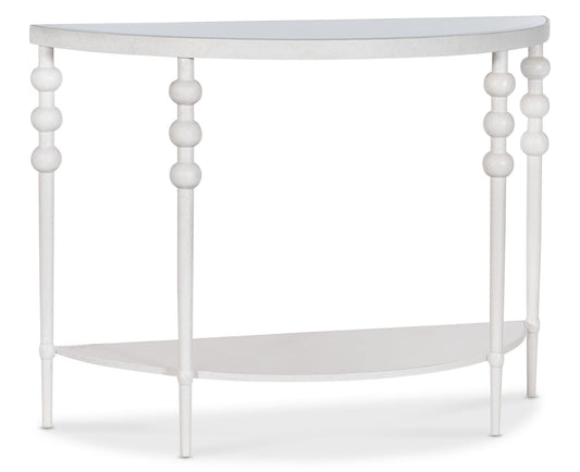Melange - On The Bright Side Demilune Console - White