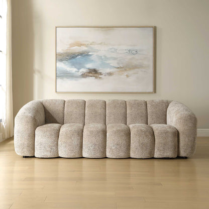 Modella - Upholstered Chenille Sofa - Brown