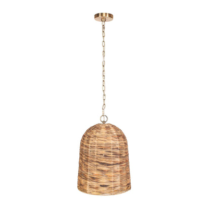 Rotorua - 1 Light Sea Grass Pendant - Light Brown