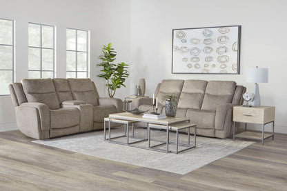 Penfield - Power Zero G Console Loveseat With Heat, Massage & Speaker P3 - Frappe