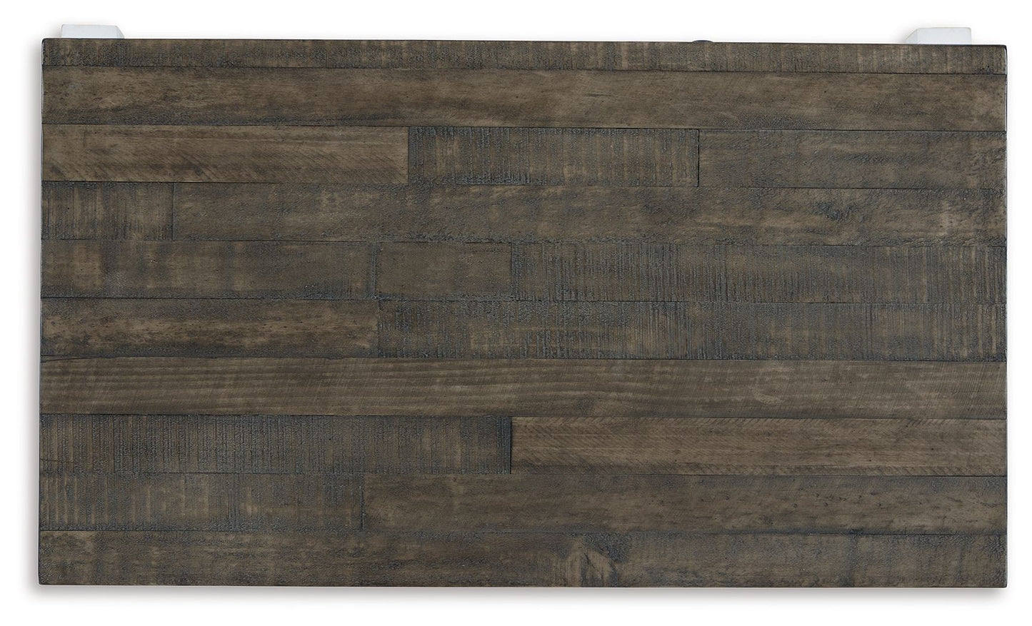 Havalance - Lift Top Cocktail Table with Storage Drawers - White / Gray