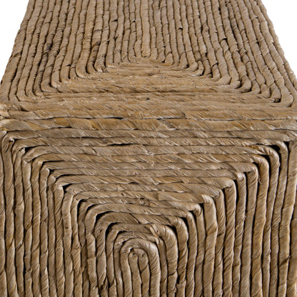 Rora - Woven Accent Table - Light Brown